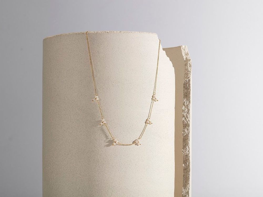 Jewelry - FRESH WATER PEARLS NECKLACE - 18K GOLD - ISHWARA JEWELS - GEMSTONE LOVERS