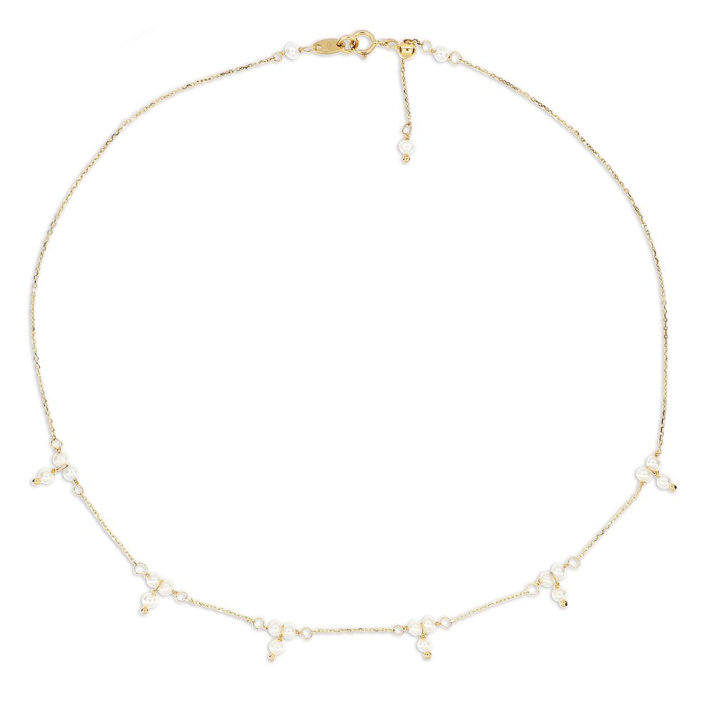 Jewelry - FRESH WATER PEARLS NECKLACE - 18K GOLD - ISHWARA JEWELS - GEMSTONE LOVERS