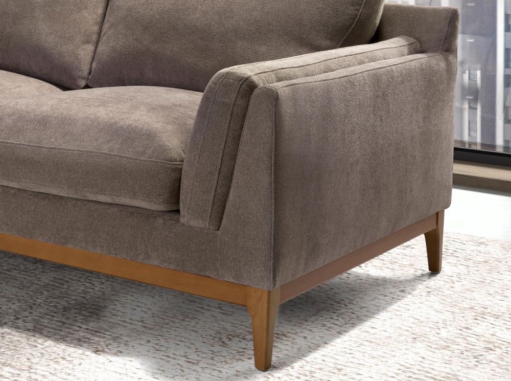 Sofas - 2 seater sofa in brown fabric - ANGEL CERDÁ
