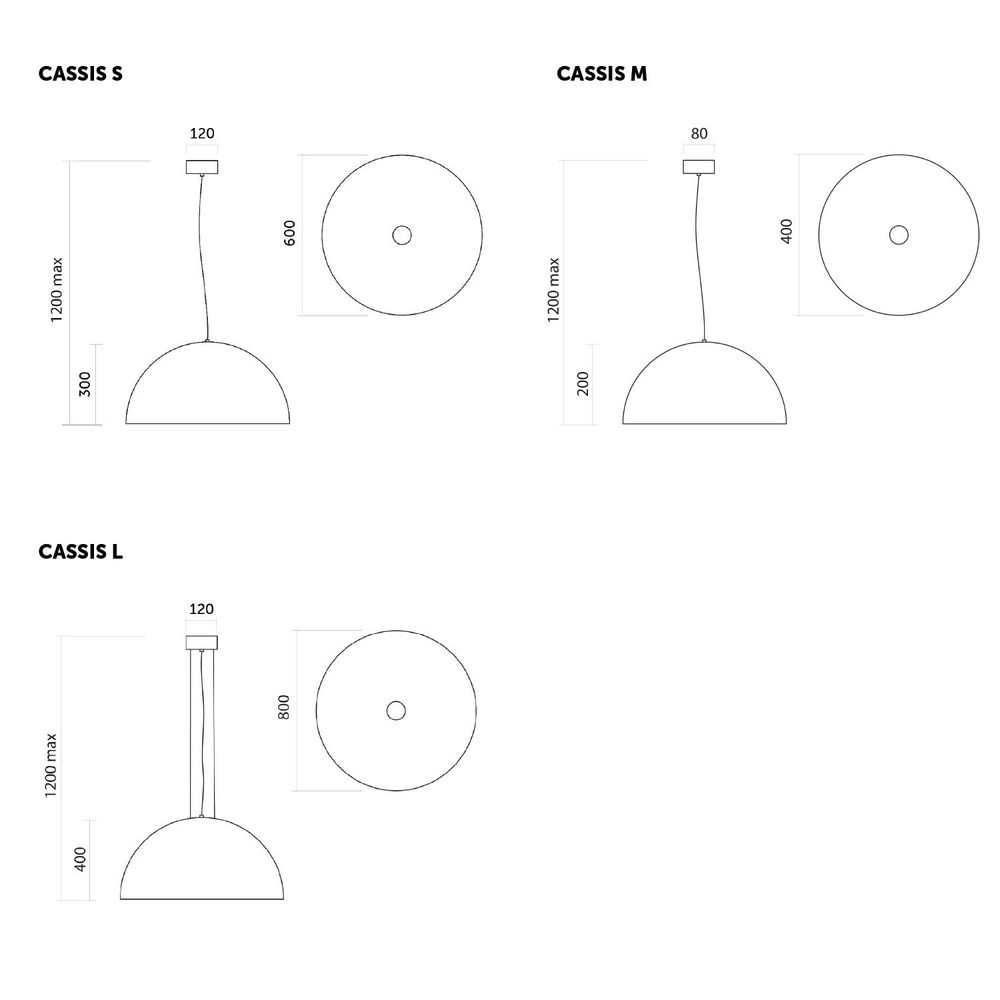 Plafonniers - CASSIS SUSPENSION MONOCHROME - LUMICOM