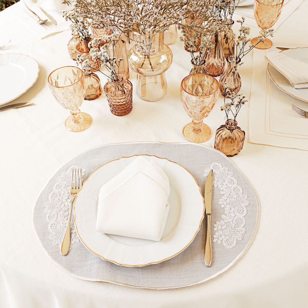 Napkins - Dentelle Line Contour Napkins set of 2 - HYA CONCEPT STORE