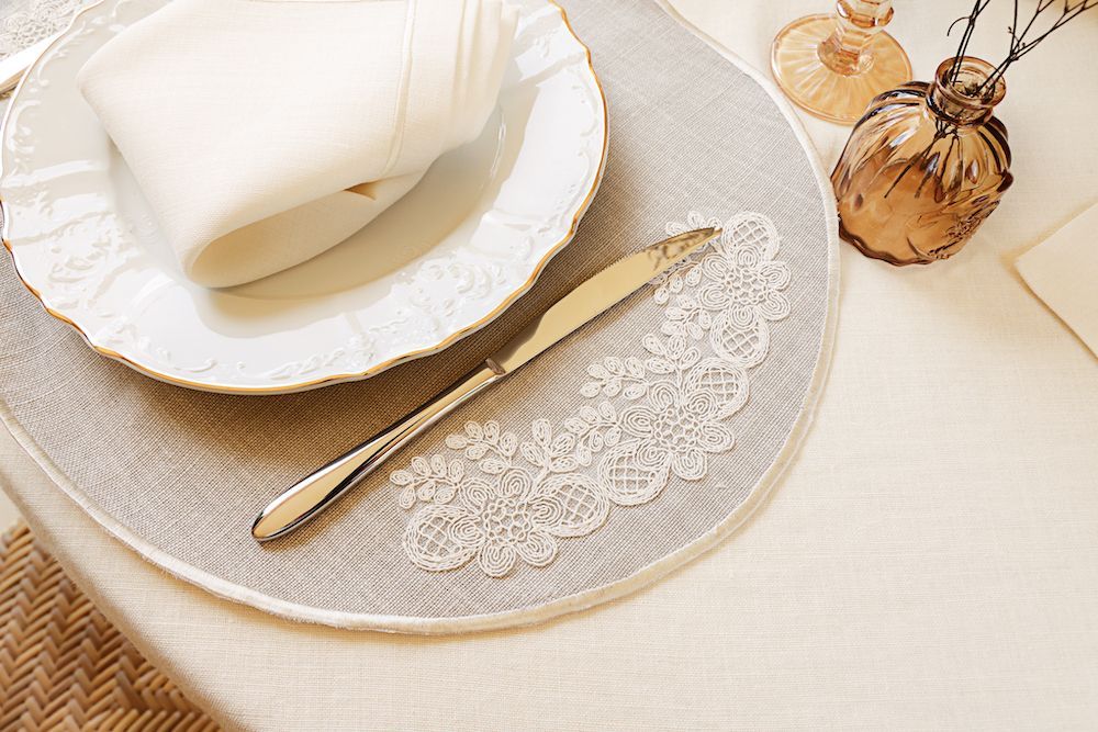 Napkins - Dentelle Line Contour Napkins set of 2 - HYA CONCEPT STORE