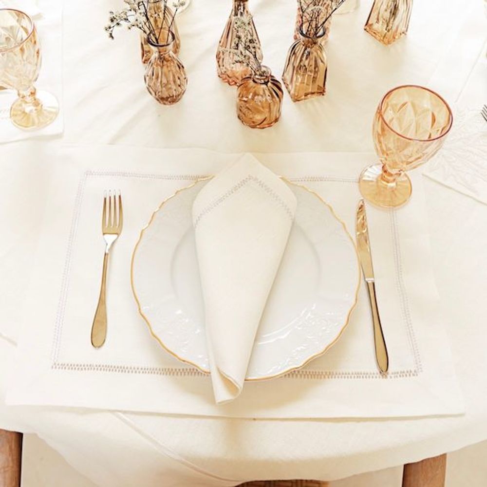 Sets de table - Set de 2 sets de table « Square Lines - HYA CONCEPT STORE