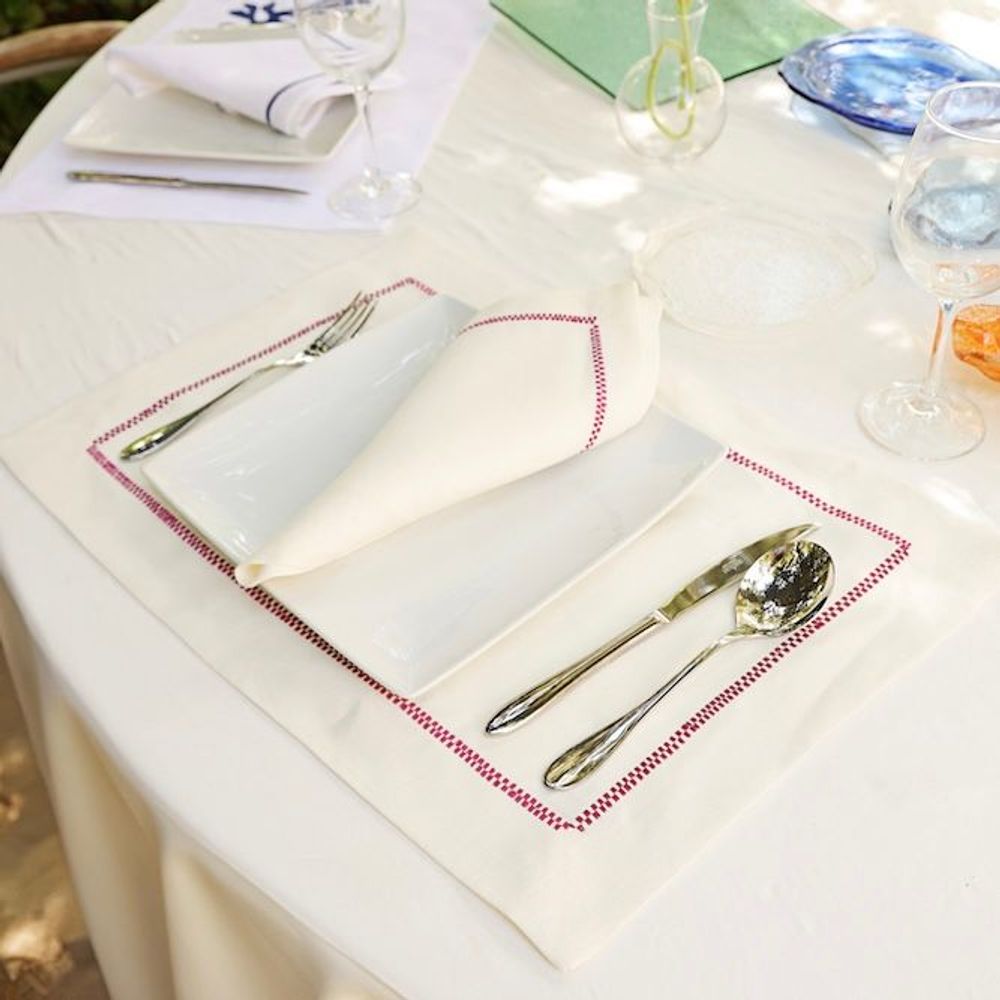 Napkins - Square Contour Napkin set of 2 - HYA CONCEPT STORE