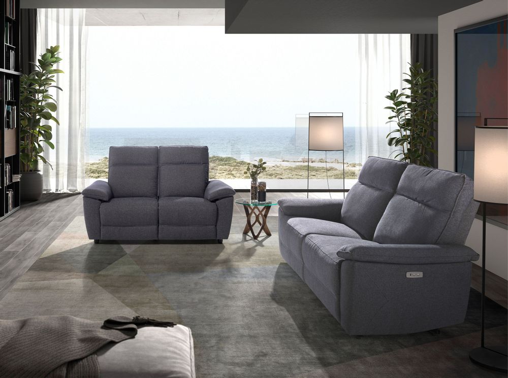 Sofas - 2 seater sofa in grey fabric - ANGEL CERDÁ