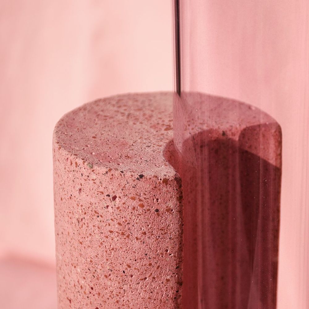 Vases - Vase pour fleurs en verre et pierre_COCHLEA DELLO SVILUPPO - COKI
