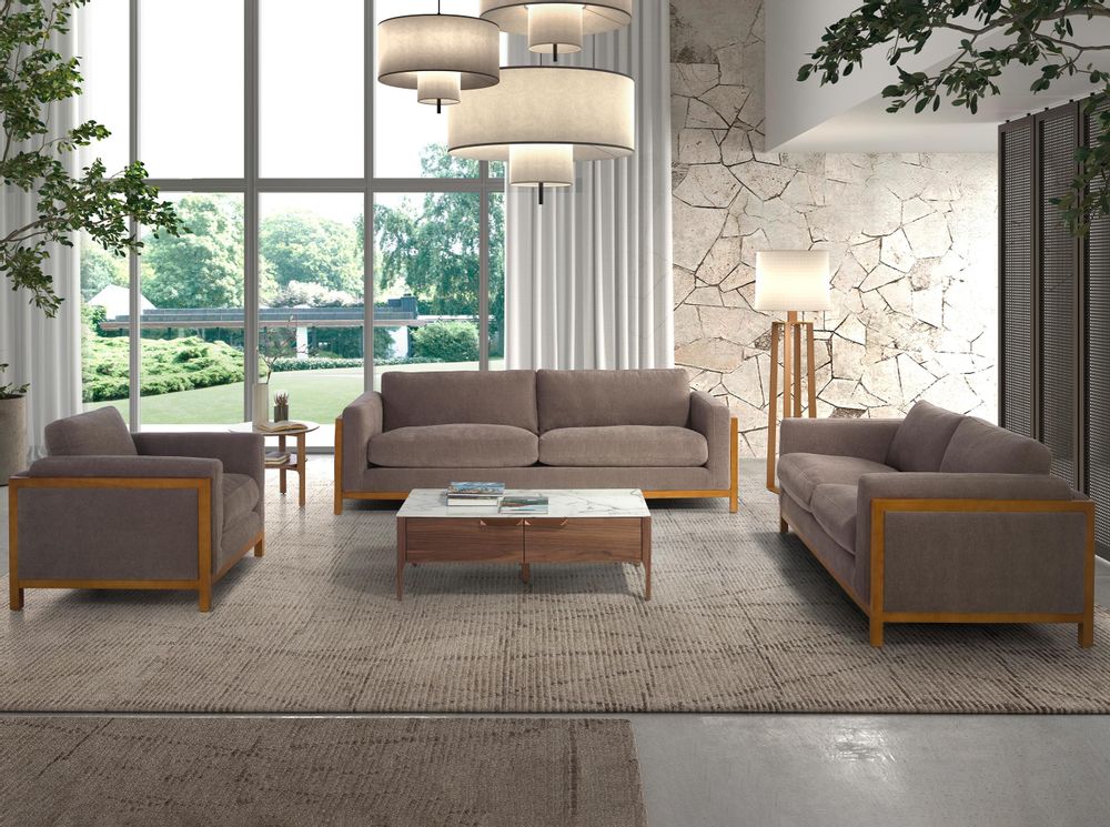 Fauteuils - Brown fabric armchair - ANGEL CERDÁ
