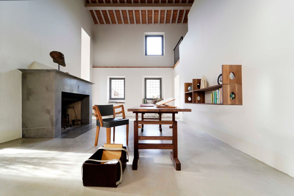 Tables Salle à Manger - TORRE TABLE WITH 2 TRESTLES - TONUCCI COLLECTION