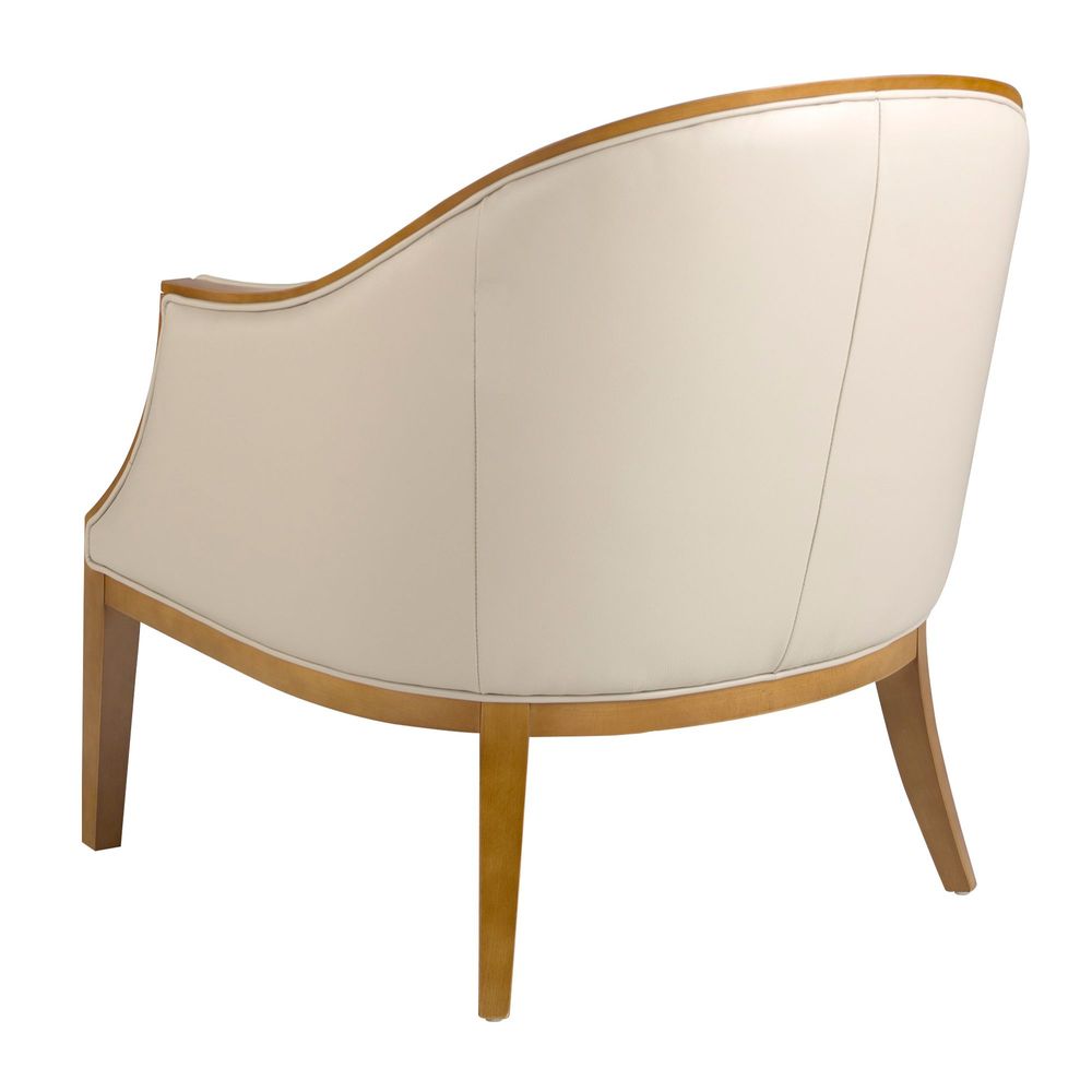 Fauteuils - Fauteuil en cuir sable - ANGEL CERDÁ