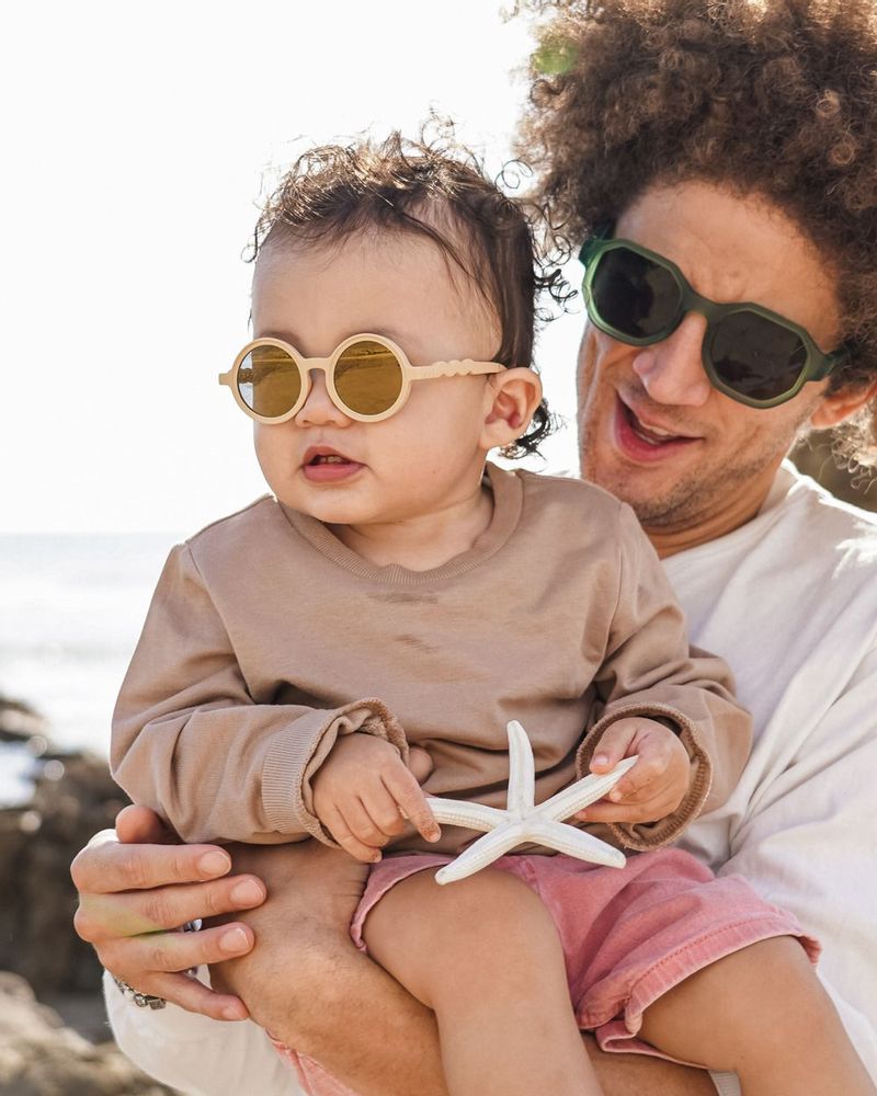 Lunettes - Toddler Round Sunglasses Desert Sand 1-3Y - OLIVIO&CO SAS