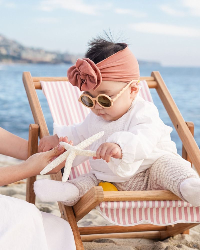 Lunettes - Toddler Round Sunglasses Desert Sand 1-3Y - OLIVIO&CO SAS