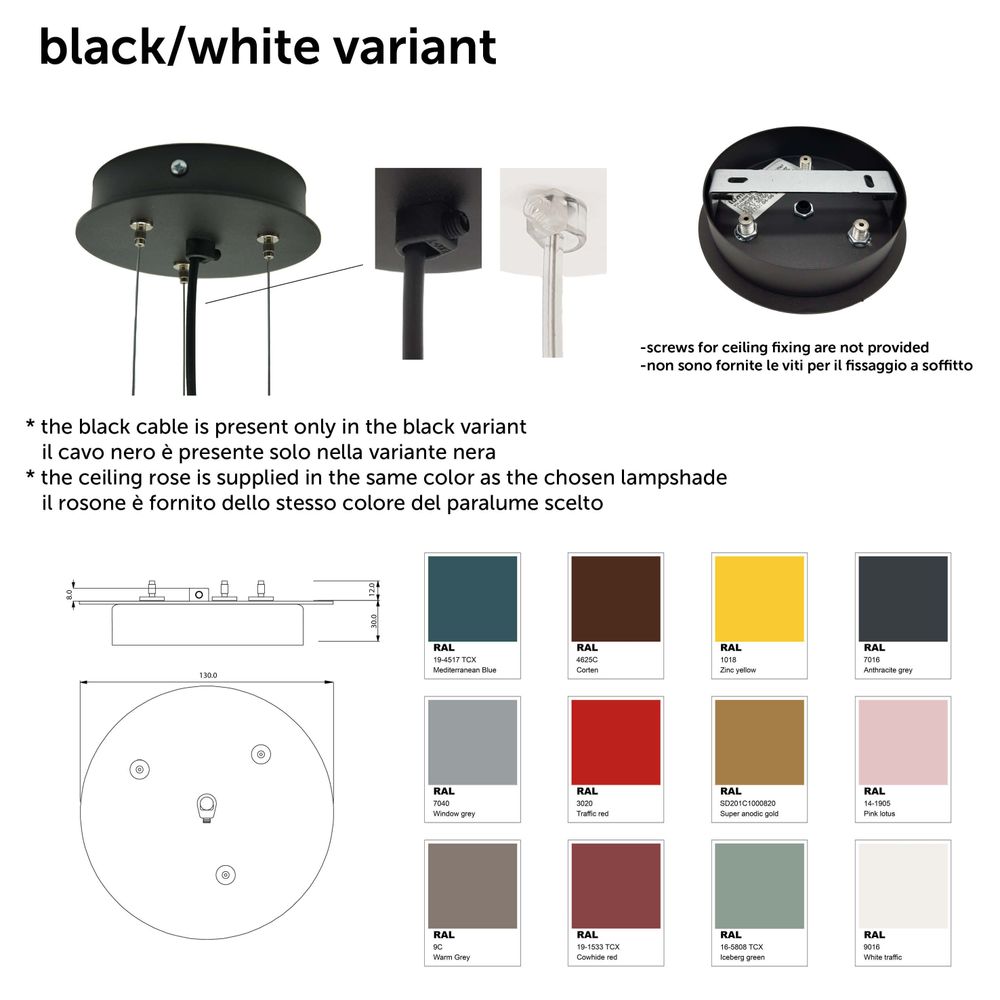 Hanging lights - PIUMA PENDANT LIGHT MONOCOLOR - LUMICOM