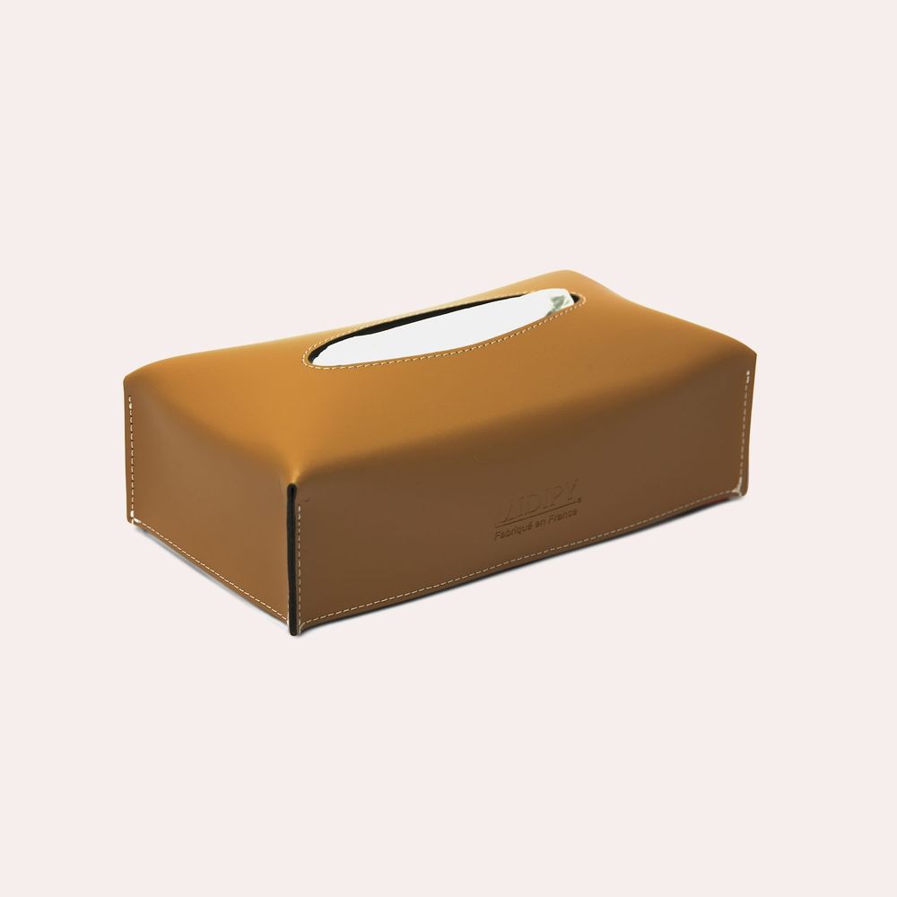 Objets de décoration - Boite à mouchoirs en cuir Allos - MIDIPY