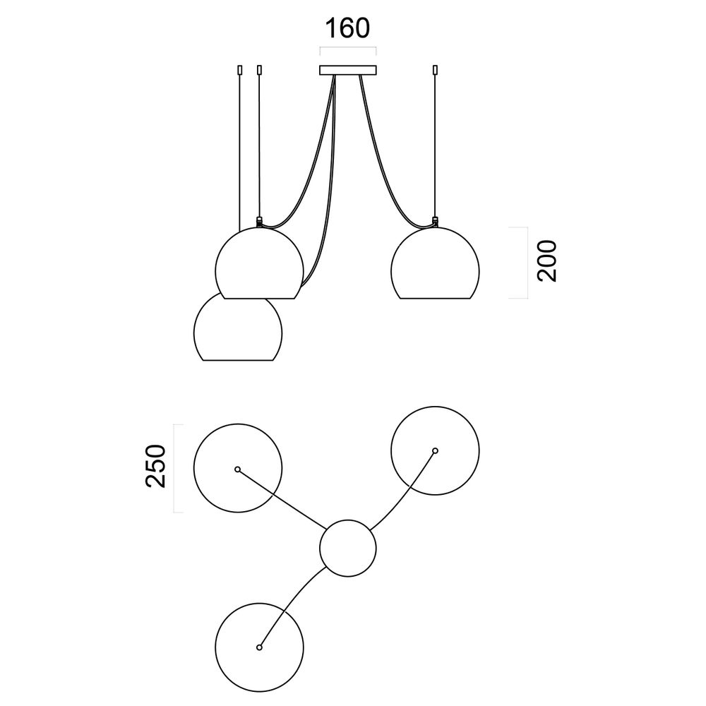 Suspensions - JOE SUSPENSION X3 FEUILLE - LUMICOM