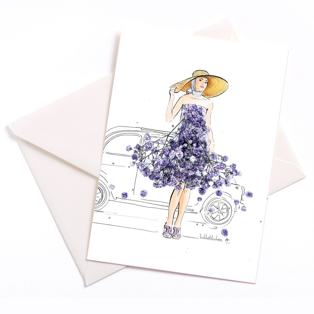 Papeterie - Ma Fiat - carte avec enveloppe - LUETTEBLUETEN