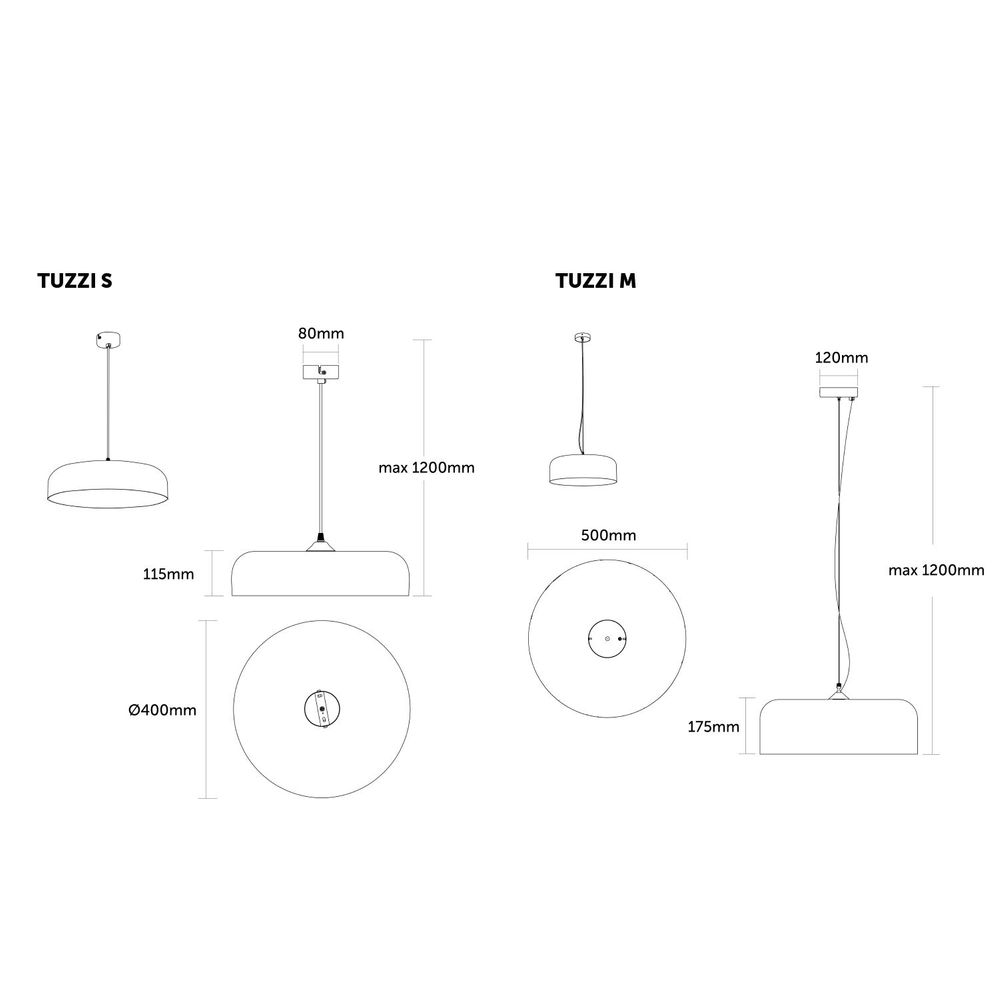 Suspensions - LUMINAIRE SUSPENDU TUZZI MONOCOLOR - LUMICOM