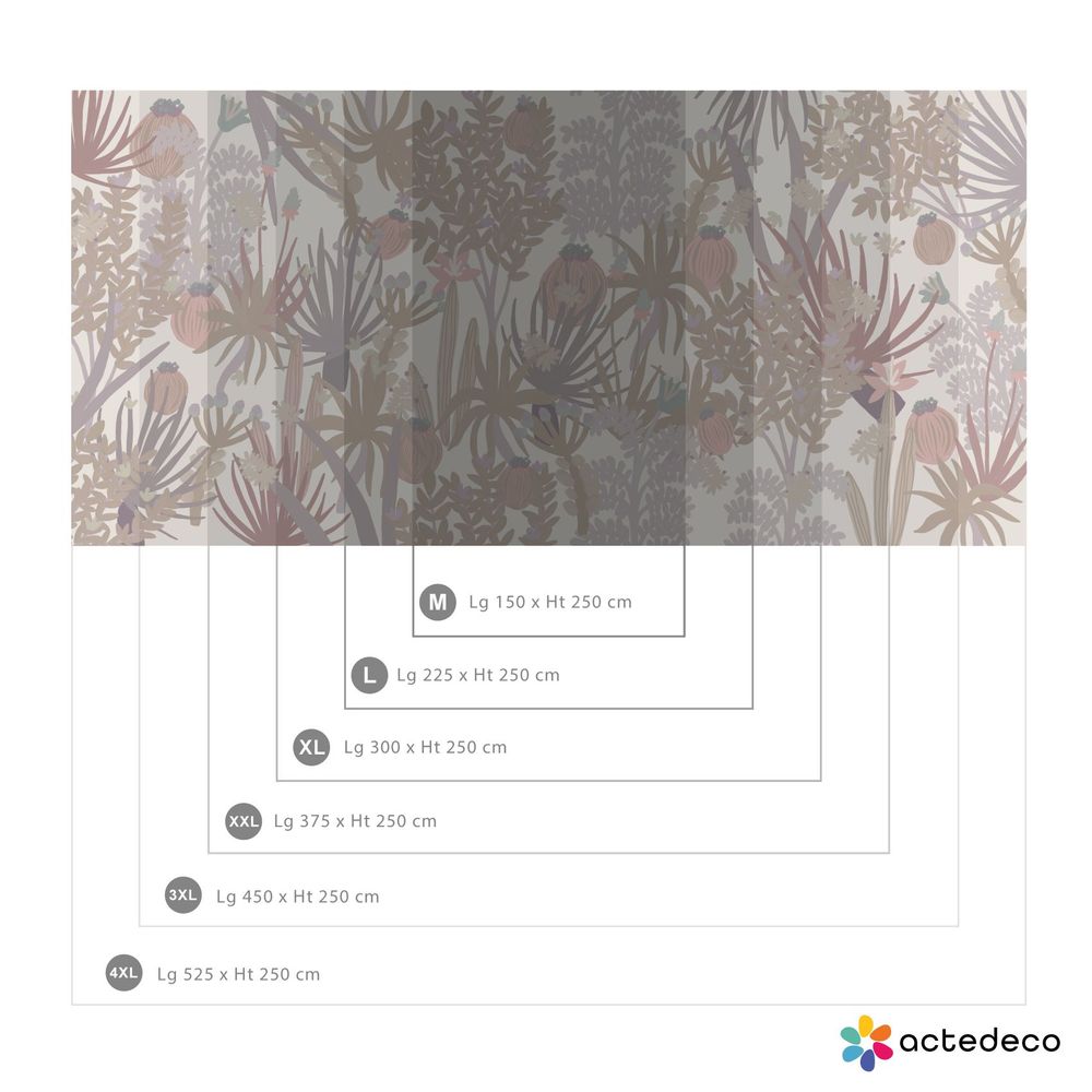 Other wall decoration - Jungle Cactus Panoramic Wallpaper - ACTE-DECO