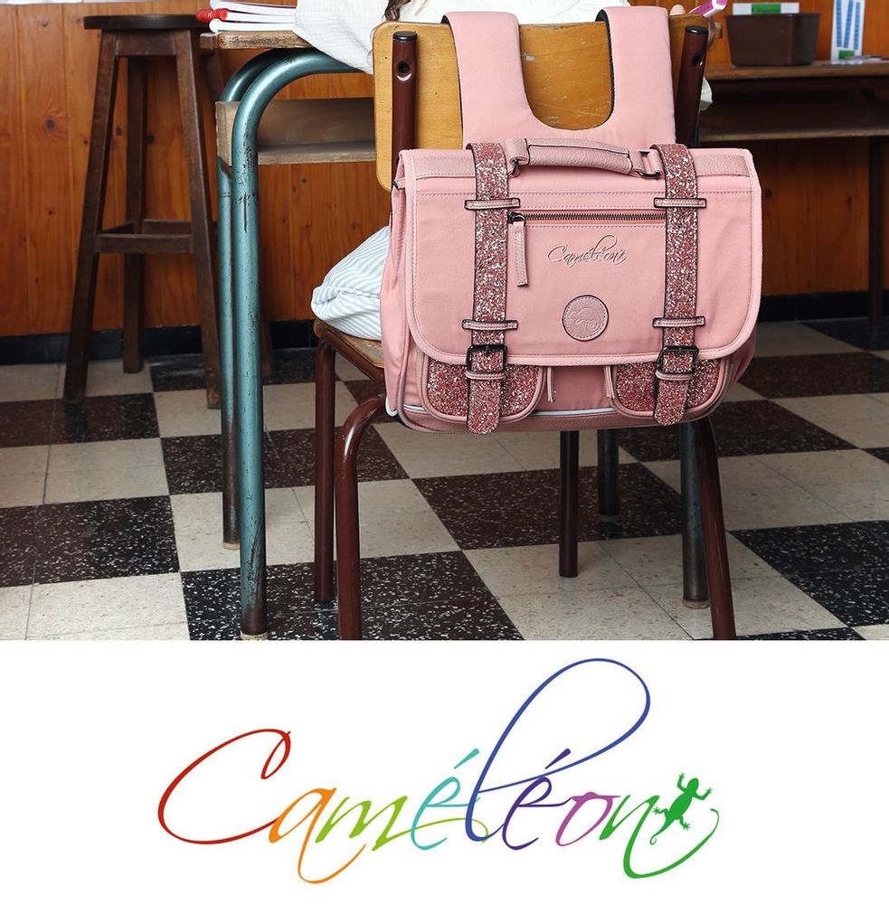 Sacs et cartables - Cartable Vintage Fantasy 38 cm - GLOSSY PINK - CAMELEON