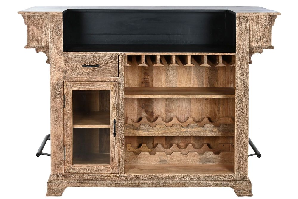 Other tables - MANGO AND METAL BAR CABINET - ITEM HOME BY ITEM INTERNATIONAL