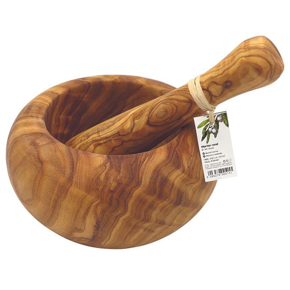 Kitchen utensils - ROUND MORTAR & PESTLE - handcrafted - CHEVALIER DIFFUSION