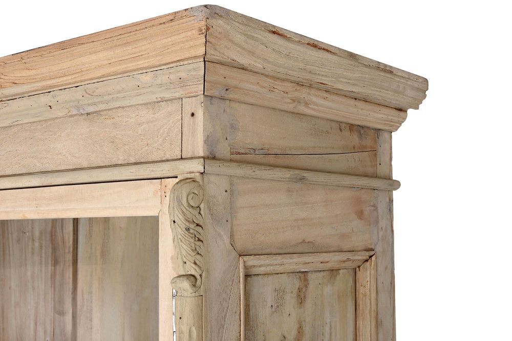 Bibliothèques - VITRINE EN BOIS NATUREL RECYCLÉ - ITEM HOME BY ITEM INTERNATIONAL