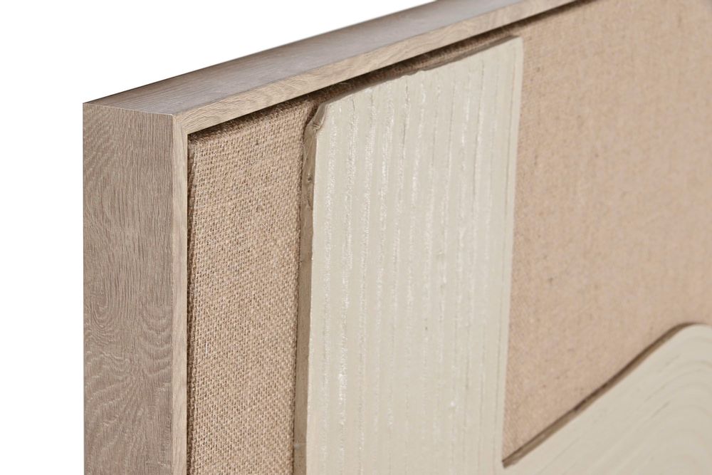 Tableaux - CADRE MODERNE EN JUTE ET MOUSSE 3D - ITEM HOME BY ITEM INTERNATIONAL