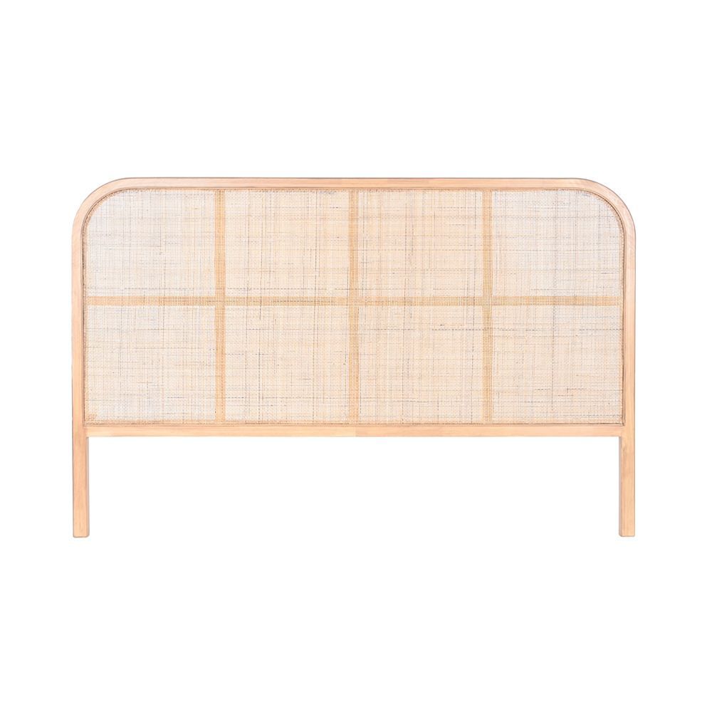 Beds - RUBBERWOOD NATURAL RATTAN HEADBOARD - ITEM HOME BY ITEM INTERNATIONAL