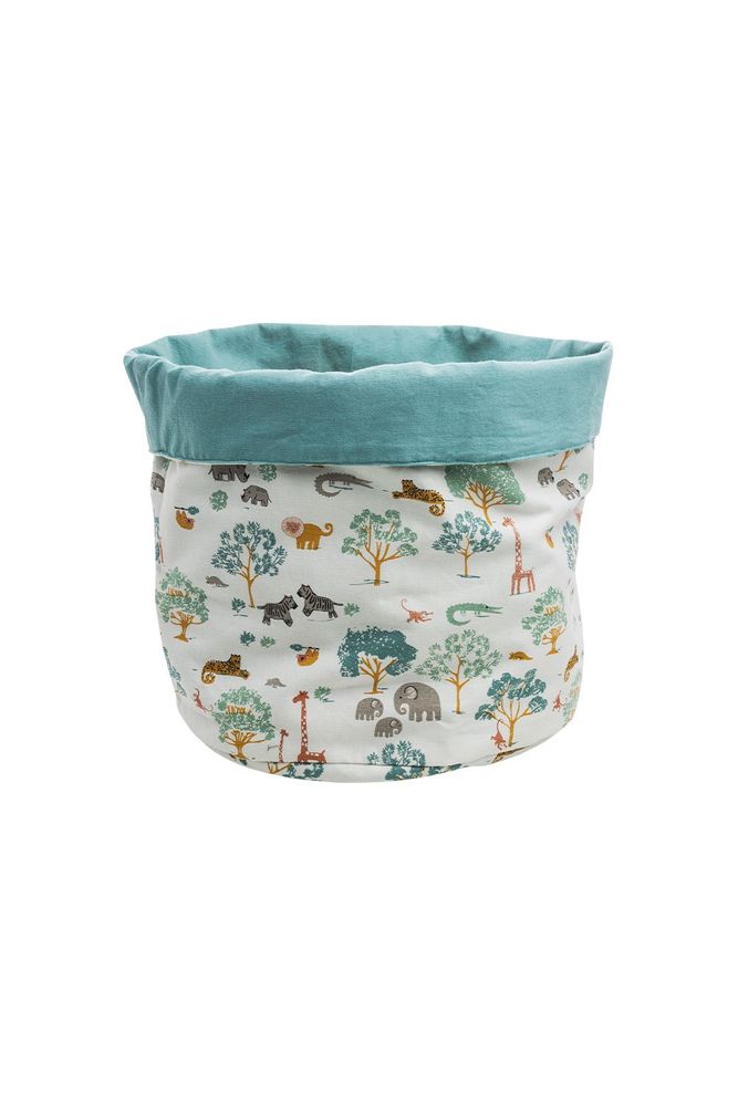 Kids accessories - Fabric Storage Basket SAFARI - TRANQUILLO
