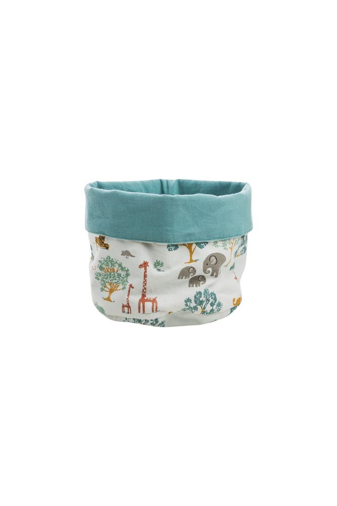 Kids accessories - Fabric Storage Basket SAFARI - TRANQUILLO