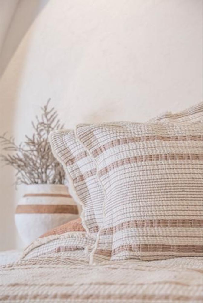 Bed linens - Hivda 100% Organic Cotton Muslin Bed Cover - ECOCOTTON