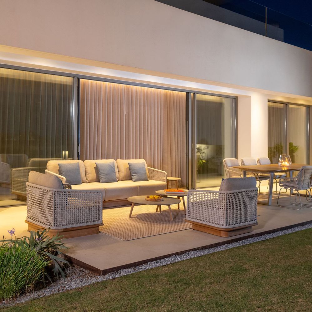 Sofas - Acri Teak sofa 2 seats - JATI & KEBON