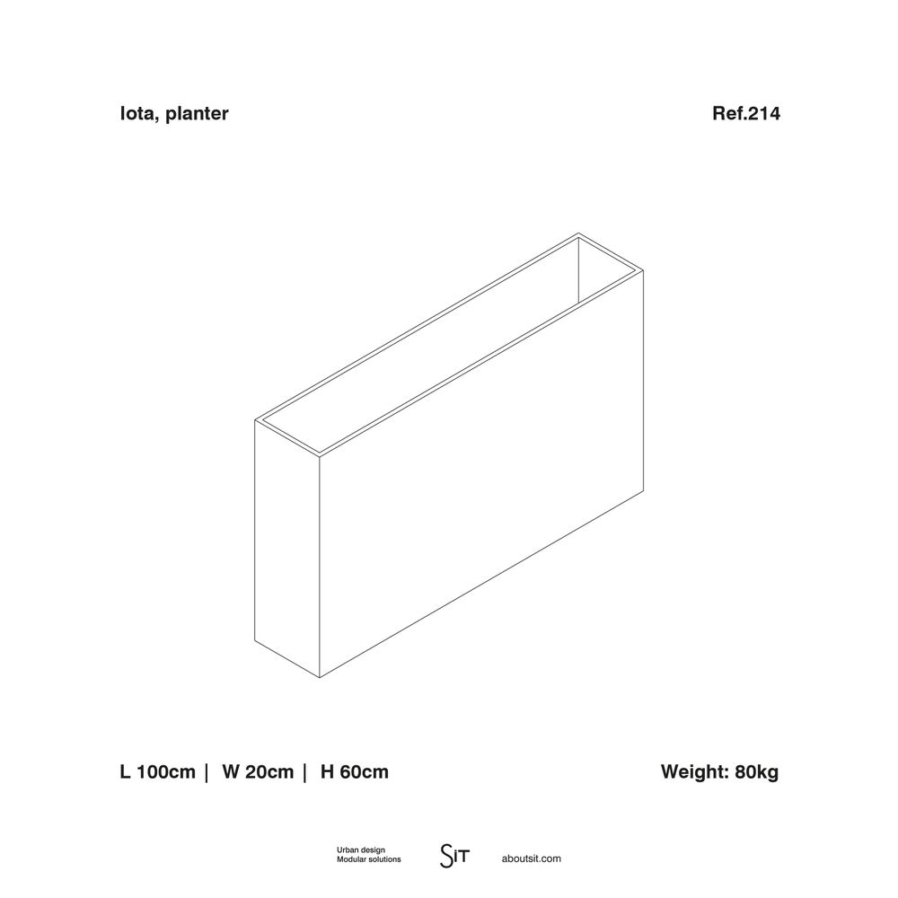 Vases - Iota, planter - SIT URBAN DESIGN