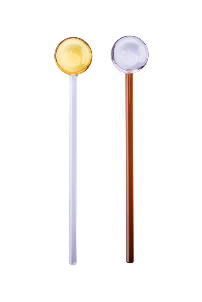 Verres - Ensemble paille et cuillère RAINBOW - TRANQUILLO