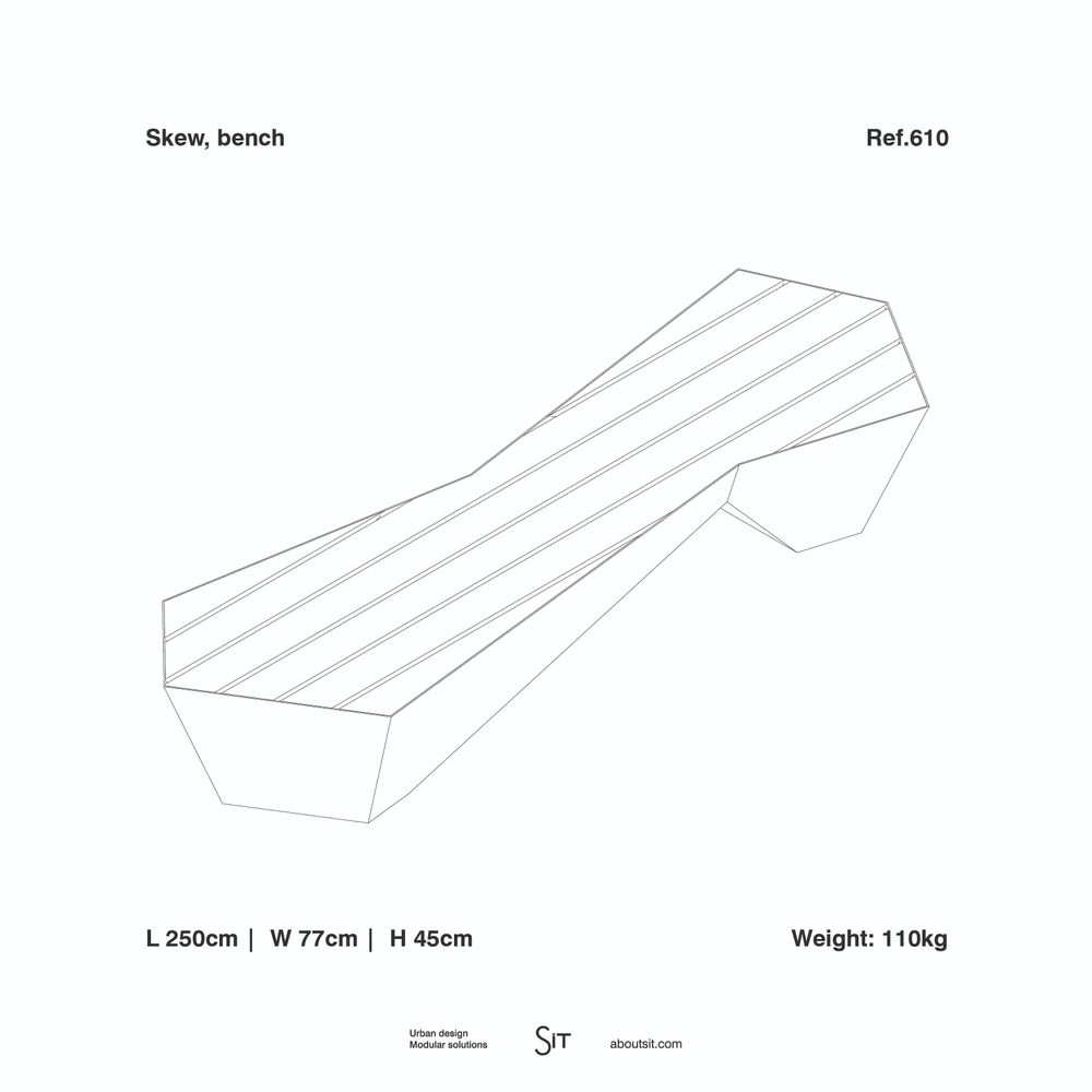 Garden accessories - Skew, bench - SIT URBAN DESIGN