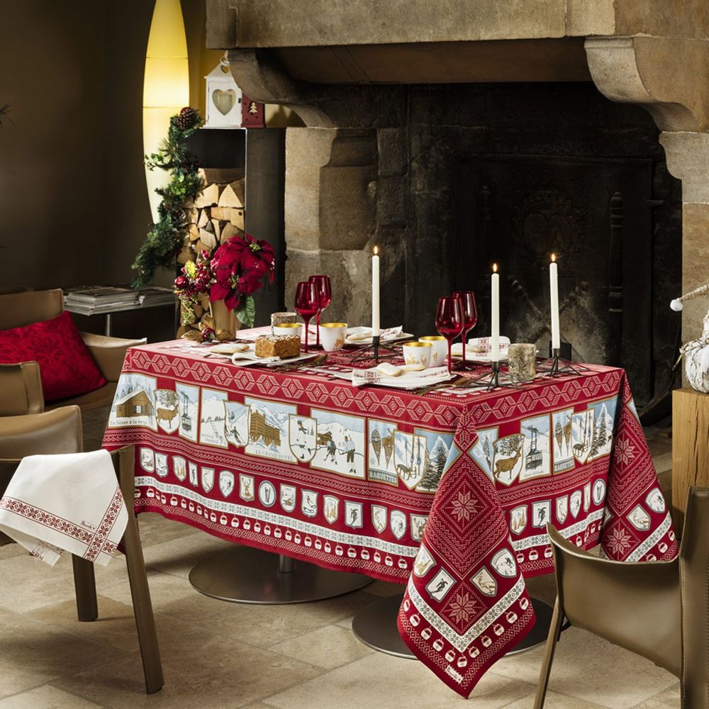 Linge de table textile - Nappe À la neige - BEAUVILLÉ