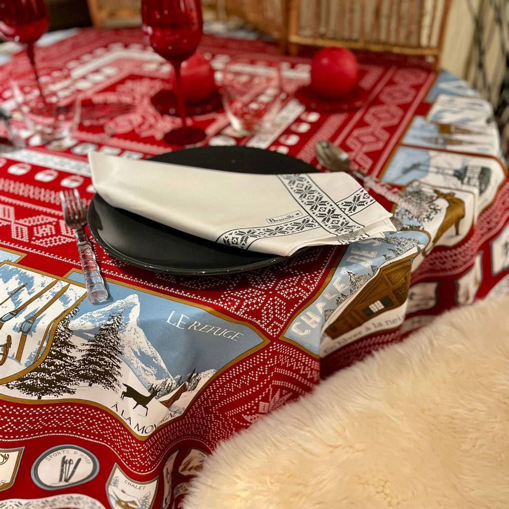 Linge de table textile - Serviette À la neige - BEAUVILLÉ