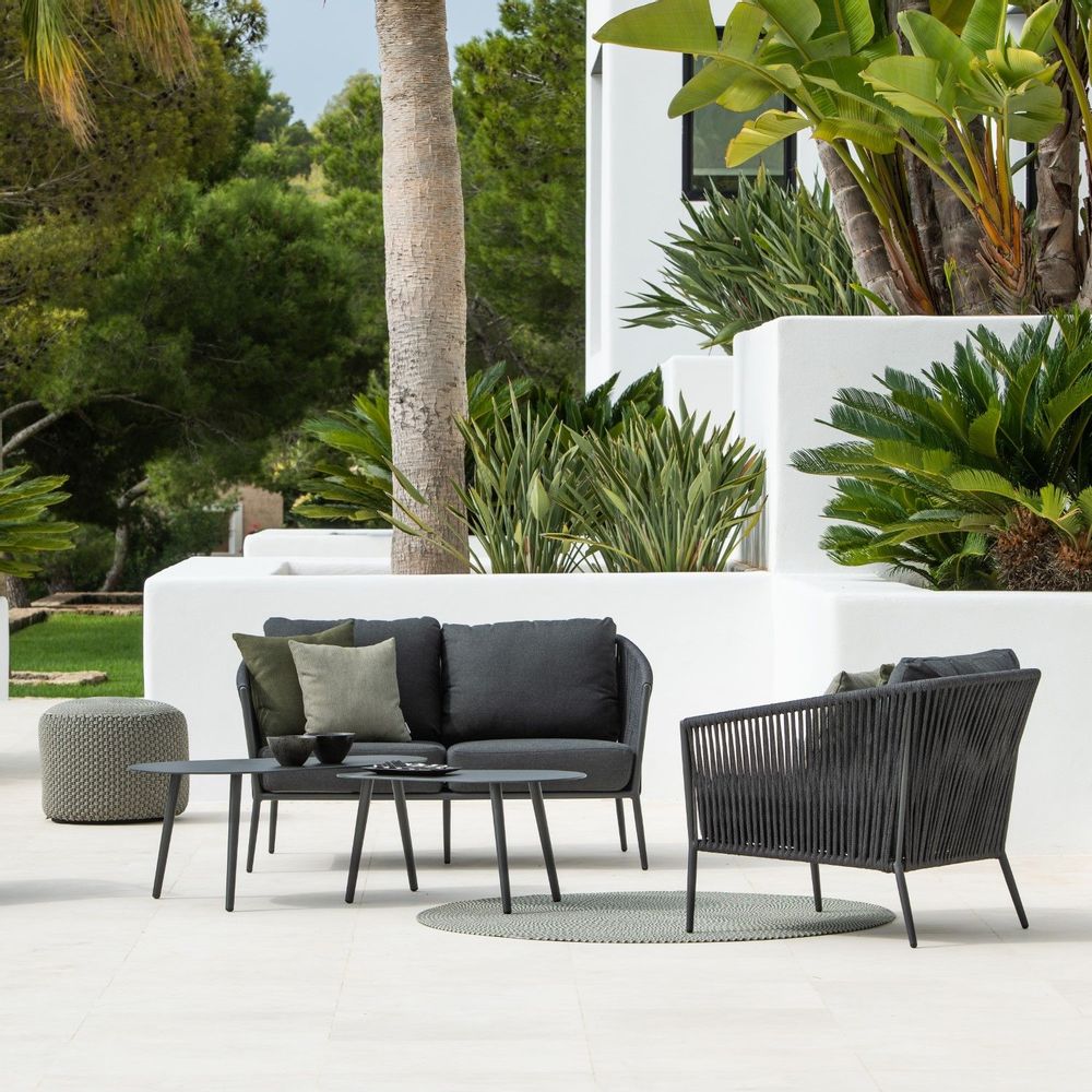 Lawn sofas - Fortuna rope sofa 2,5seater - JATI & KEBON