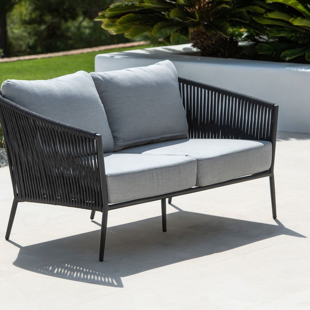 Lawn sofas - Fortuna rope sofa 2,5seater - JATI & KEBON