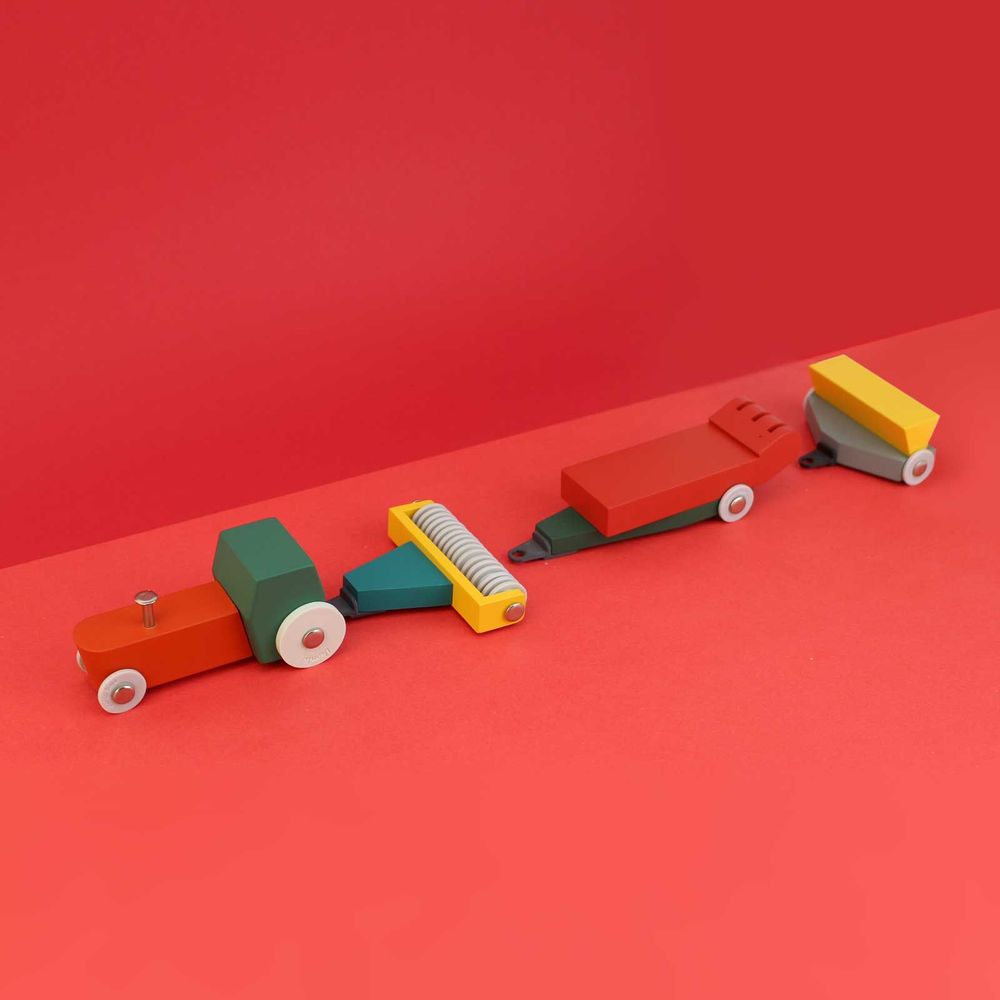 Toys - Duotone Car #7 - Tractor Set - IKONIC