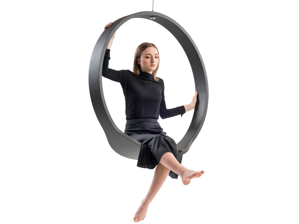 Office seating - SWING model n.1 indoor black - IWONA KOSICKA DESIGN
