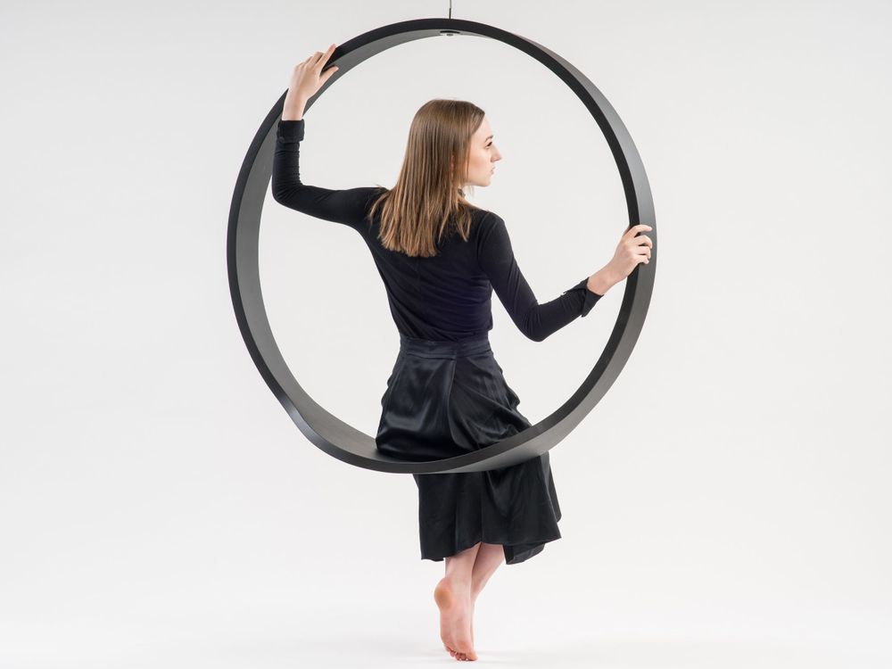 Office seating - SWING model n.1 indoor black - IWONA KOSICKA DESIGN