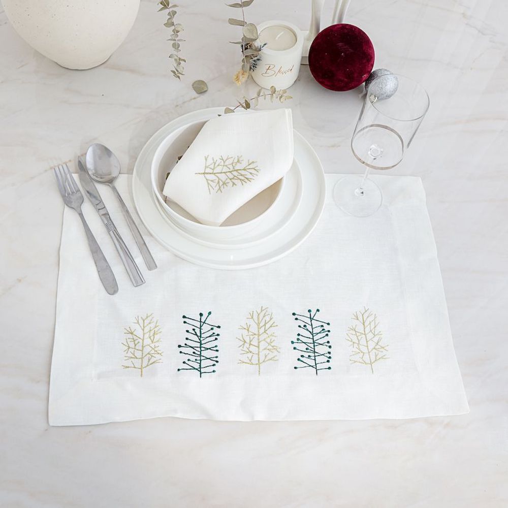 Sets de table - Set de 2 sets de table « Sapin de Noël - HYA CONCEPT STORE