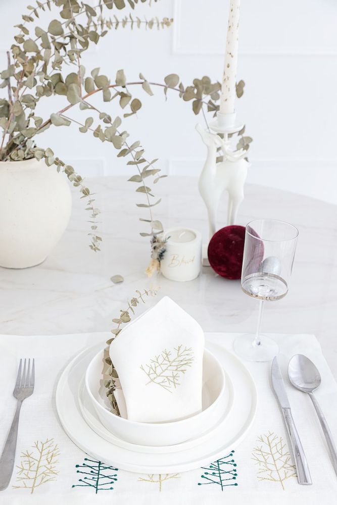 Sets de table - Set de 2 sets de table « Sapin de Noël - HYA CONCEPT STORE