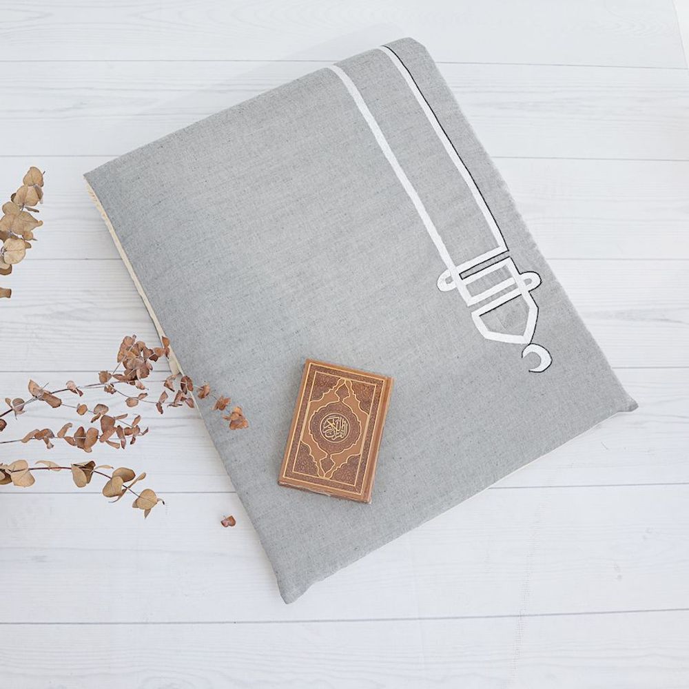Autres tapis - Tapis de prière gris rempli de mousse viscoélastique de 3 cm - HYA CONCEPT STORE