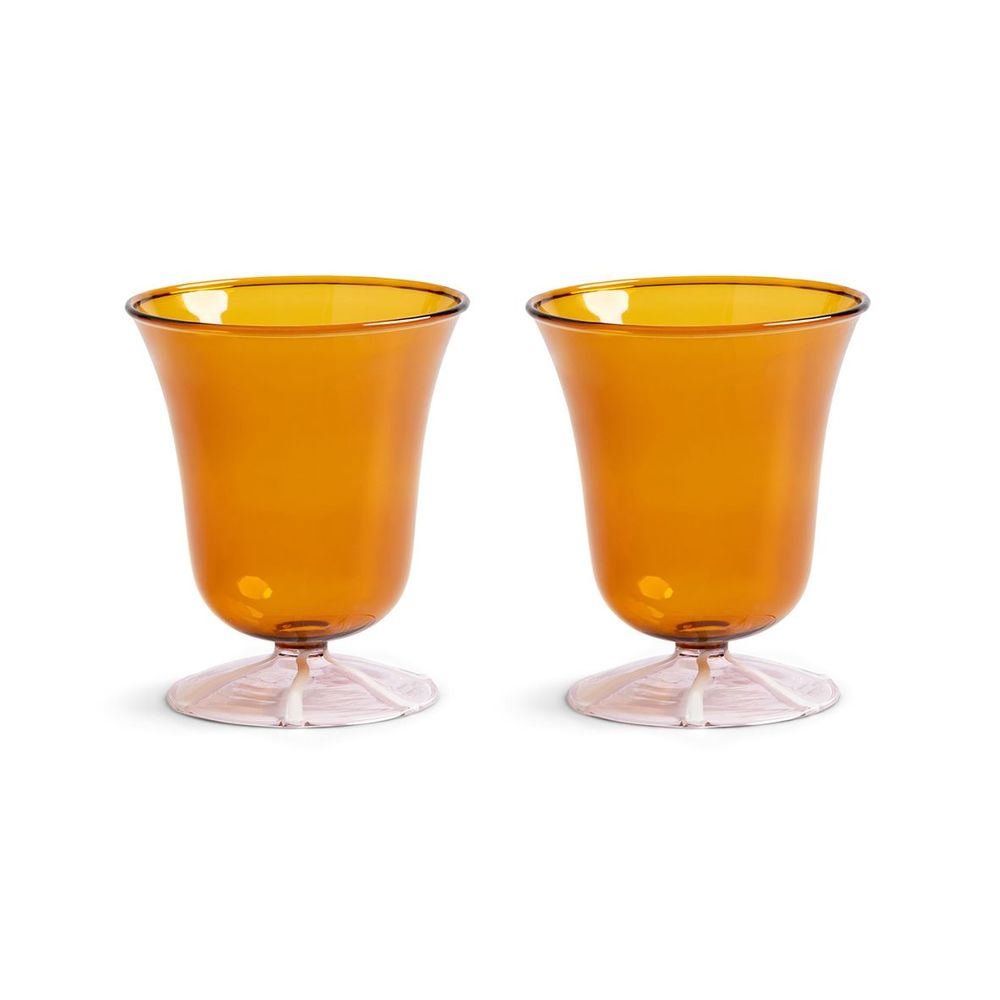 Glass - Water glass eve amber set of 2 - &KLEVERING