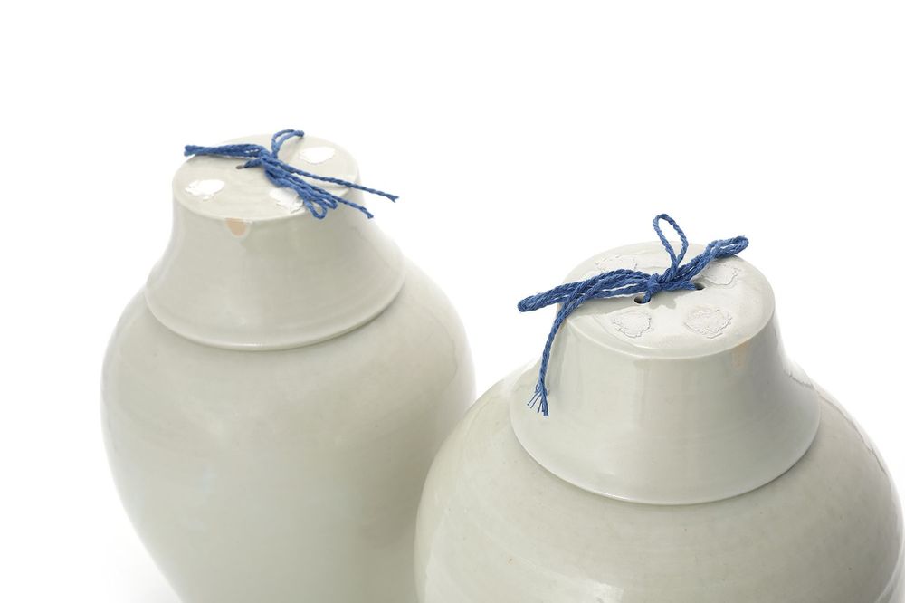 Ceramic - [NANAL (Yeoju City)] Vase - White Porcelain Prunus - K-CERAMIC(LIVING BY SOIL)