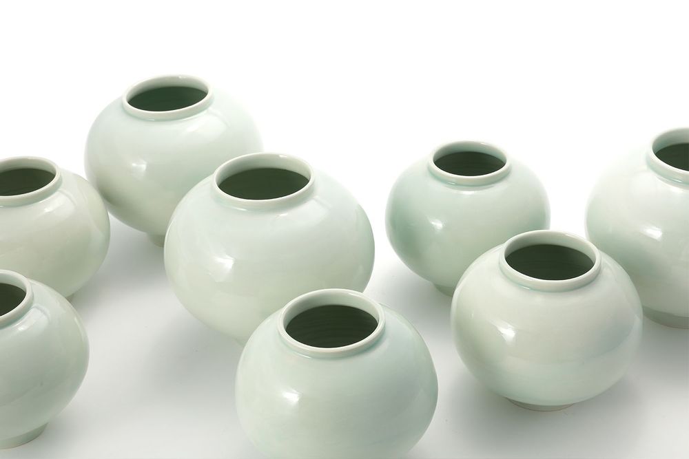 Ceramic - [NANAL (Yeoju City)] Pot - Blue Moon - K-CERAMIC(LIVING BY SOIL)