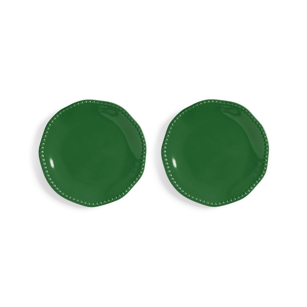 Assiettes de réception - Assiette perle bleu foncé/vert set de 2 - &KLEVERING