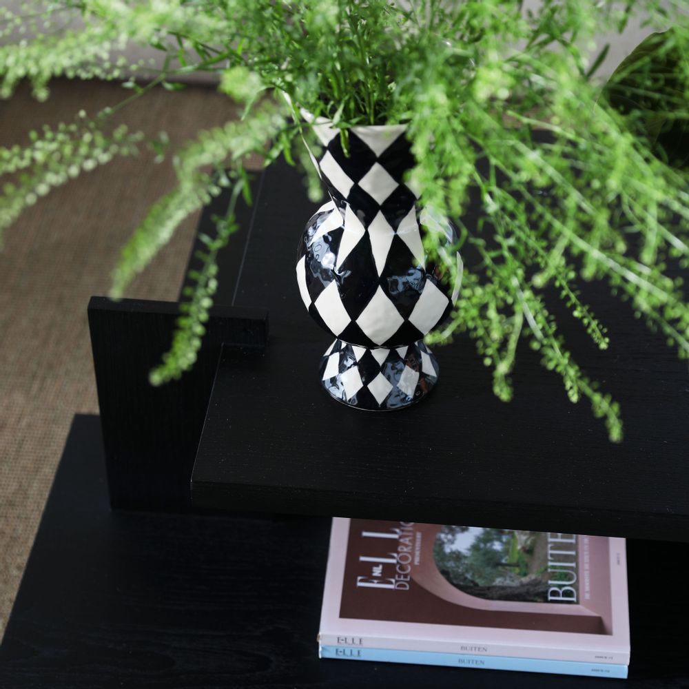Coussins - Vase losange noir/rouge/vert - &KLEVERING