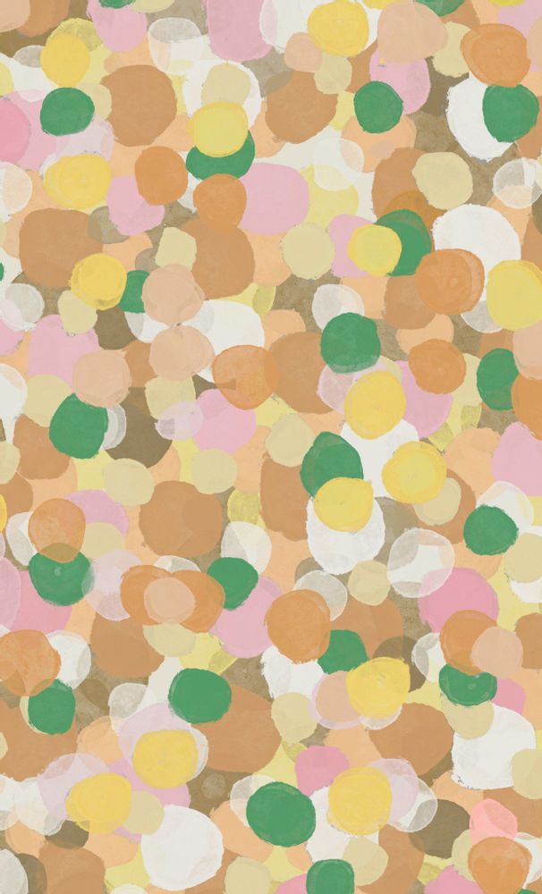 Other wall decoration - Pointillism wallpaper - ALL THE FRUITS